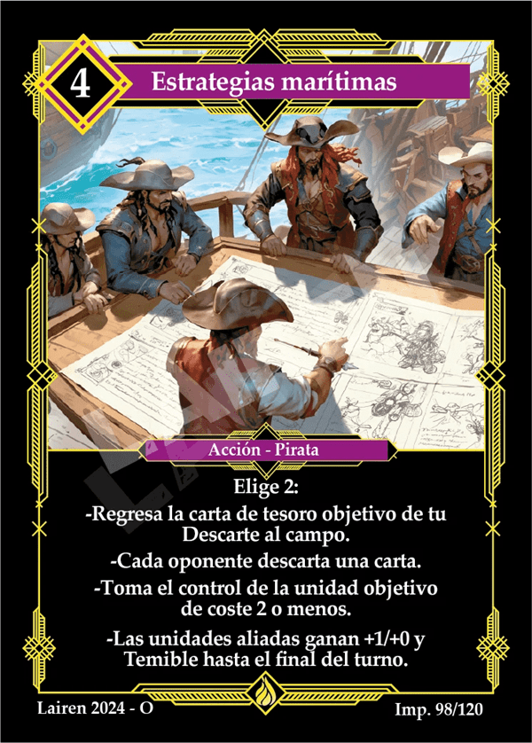 098 Estrategias Maritimas Precon Mago/Pirata - Coste 4