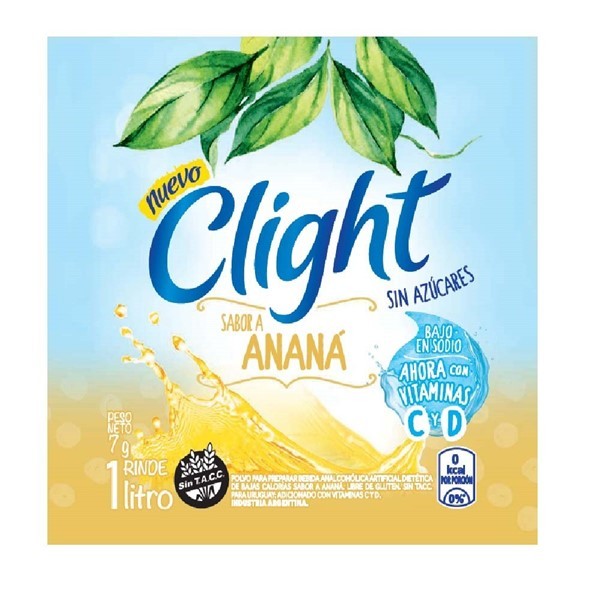 Jugo En Polvo Clight Anana Vitcd 7gr