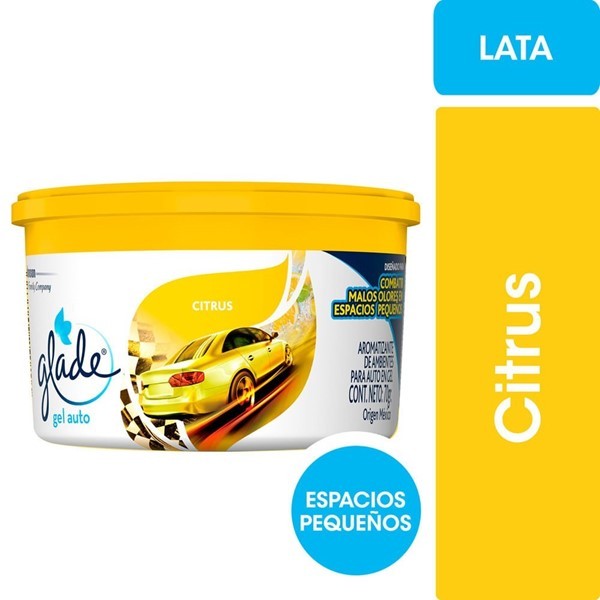 Aromatizante Para Auto Glade Citrus Minigel 70gr #1 Aromatizante Para Auto Glade Citrus Minigel 70gr #1