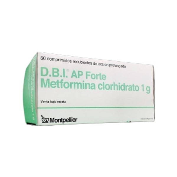 Montpellier Dbi Ap Forte 1000 Mg Metformina x 60 Comp Recubiertos #1
