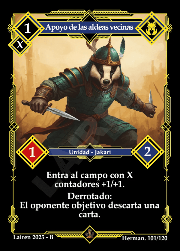 101 Apoyo De Las Aldeas Vecinas - Coste 1