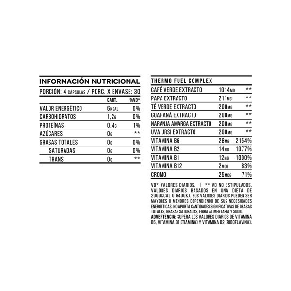 Star Nutrition Thermo Fuel Max x 120 Cápsulas alt