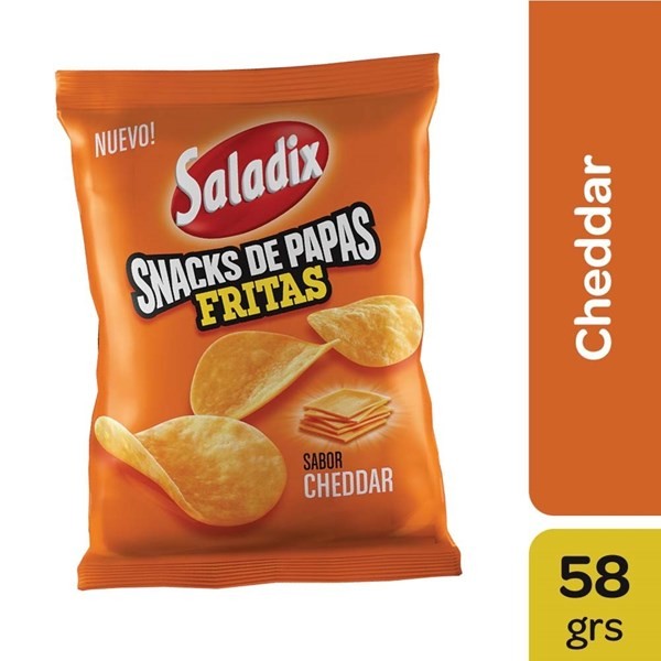 Saladix Snack de Papas Fritas Cheddar 65 gr