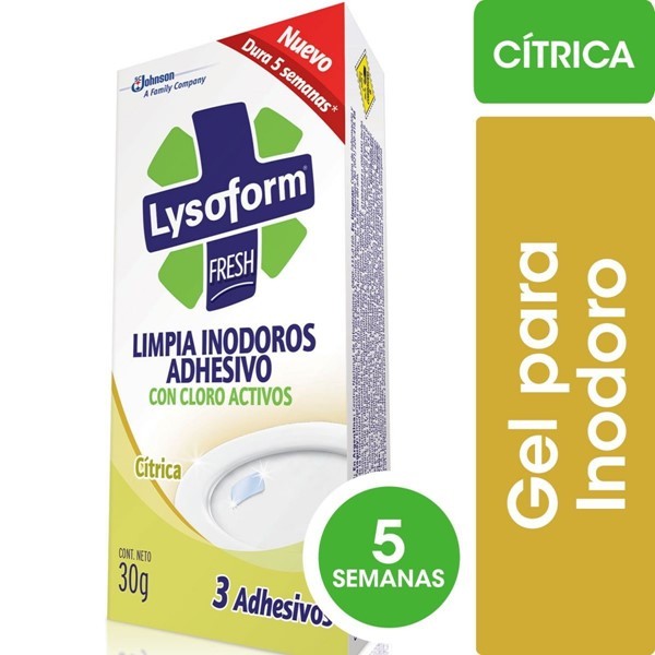 Lysoform Limpiador Inodoro Citrica 3 Adhesivos alt