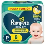 Pampers Pañales Baby Dry x 8 Unidades Talle P #1
