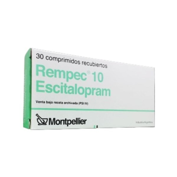Montpellier Rempec Escitalopram 10 Mg x 30 Comp #1
