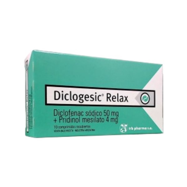 Trb-Pharma Diclogesic Relax Diclofenac + Pridinol x 10 Comp #1