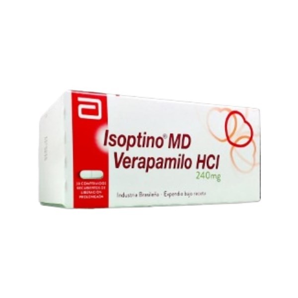 Abbott Isoptino Md Verapamilo 240 Mg x 30 Comp Recubiertos