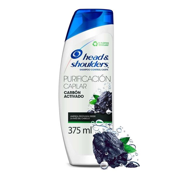 Shampoo Head & Shoulders Purificación Capilar Carbón Activado x 375 ml alt