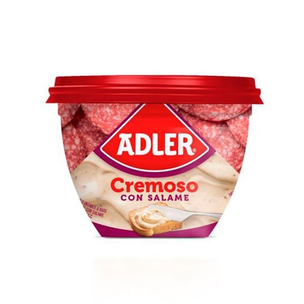 Queso Untable Adler Cremoso Con Salame 190gr #1