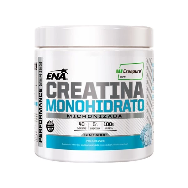 Ena Creatina Micronizada Creapure Sin Sabor 200 gr