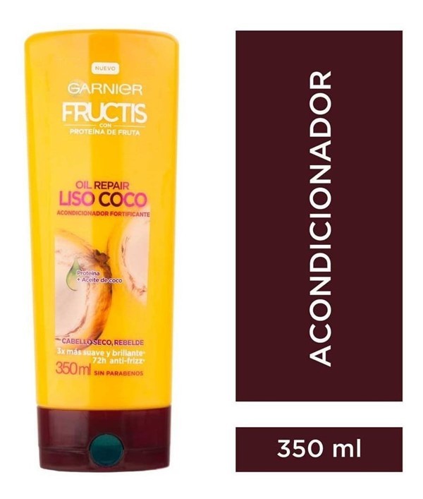 Fructis Acondicionador Liso Coco 350 ml