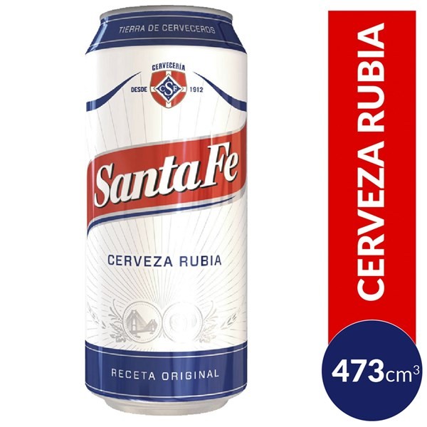 Cerveza Rubia Santa Fe 473 Cc. #1