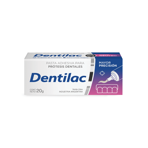 Dentilac Pasta Adhesiva Sabor Neutro 20 gr #1