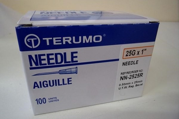 Aguja Descartable 25x5 25 g x 1 " X100 - Terumo #1