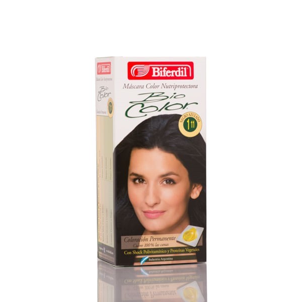 Biferdil Kit de Coloración Bio Color  1.11 Negro Azulado #1
