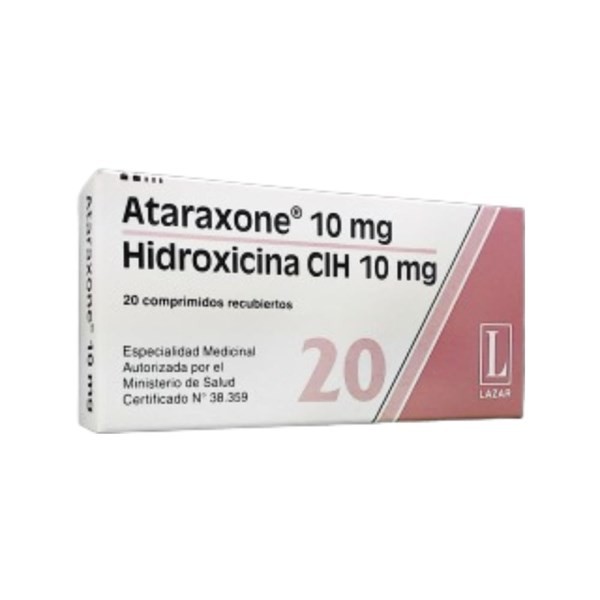Lazar Ataraxone Hidroxicina 10 Mg x 20 Comp Recubiertos