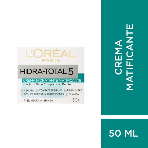 Crema Matificante L´Oréal Paris Hidra Total 5 50 ml