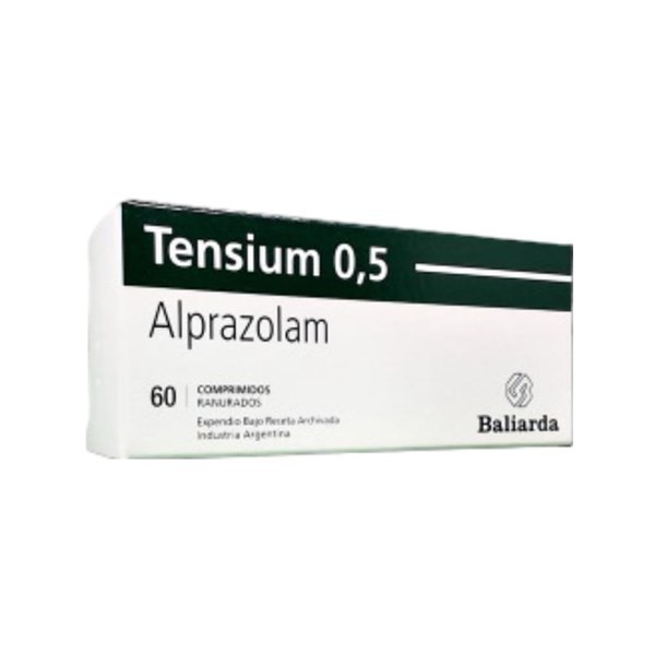 Baliarda Tensium Alprazolam 0.5 Mg x 60 Comp Ranurados #1