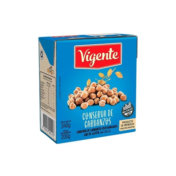 Garbanzos Vigente Secos Remojados 340 xg #1