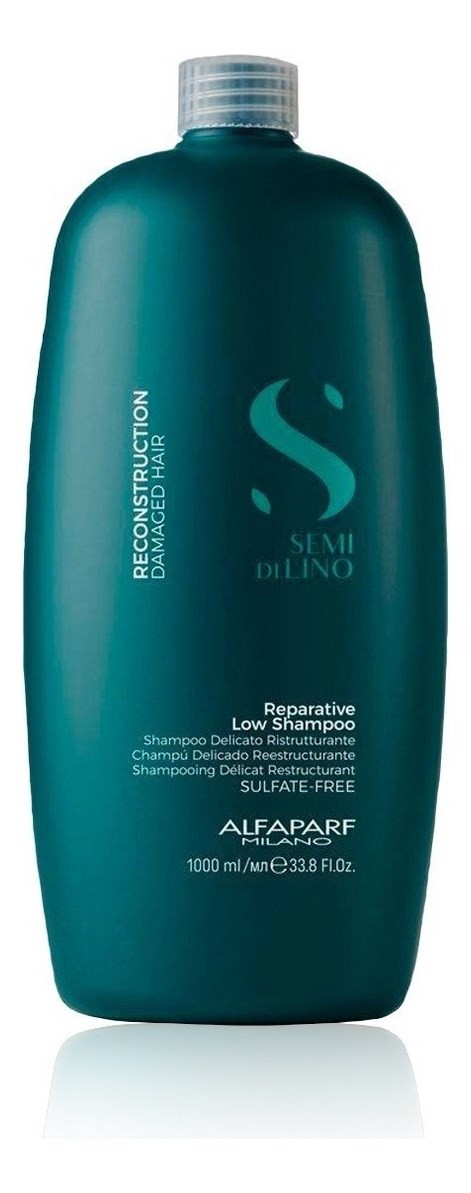 Shampoo Alfaparf Semi Di Lino Reparative en Botella de 1000 ml de 1200 g Por 1 Unidad #1