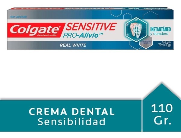 Colgate Crema Dental Sensitive Proalivio Real White 110 Gr