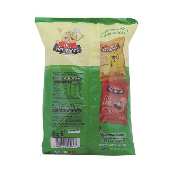 Galletas De Arroz Dos Hermanos Sin Sal 120 Gr alt