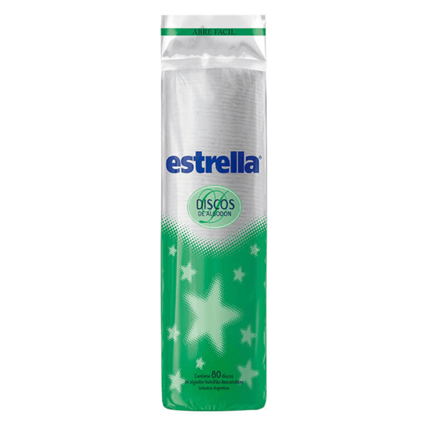 Estrella Discos de Algodón (80 Un)