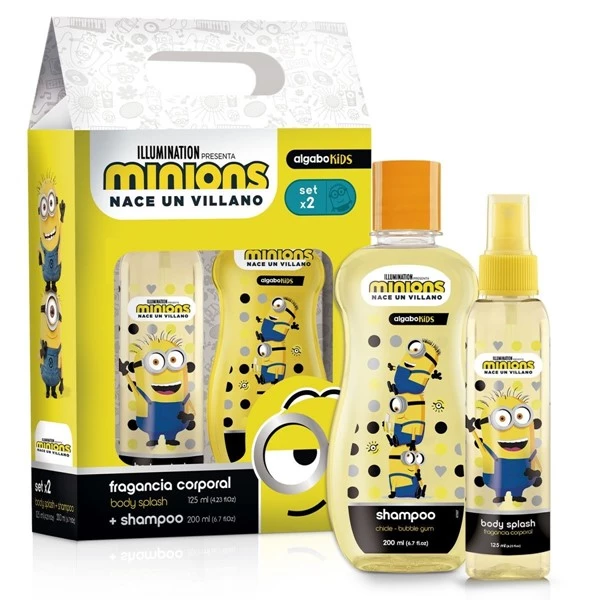 Minions Set Infantil (Body Splash 125 ml + Shampoo 200 ml)