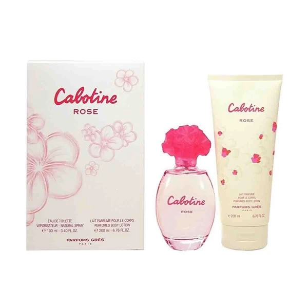 Cabotine Set Rose (Edt 100 ml + Body Lotion 200 ml) Estuches
