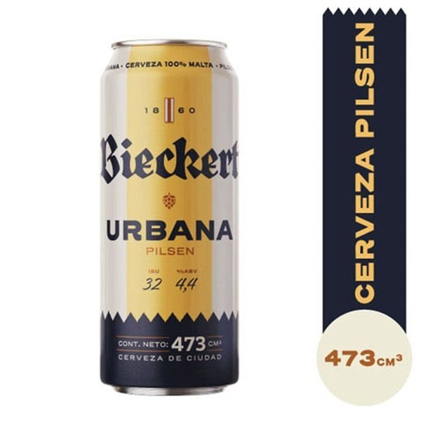 Cerveza Bieckert Urbana Lata 473 ml #1