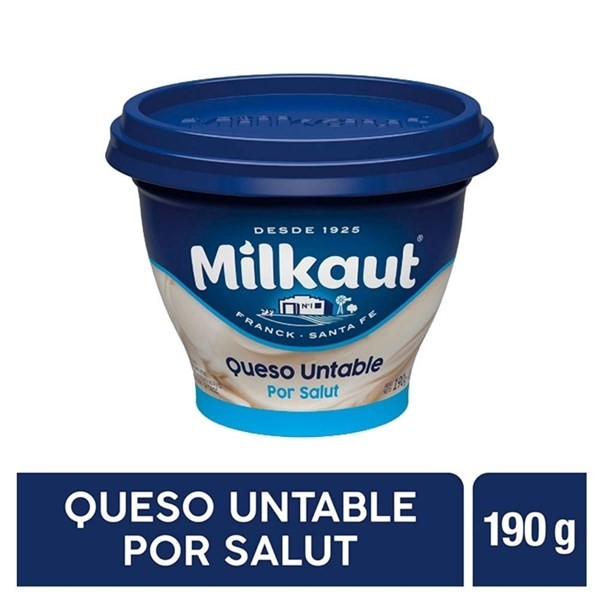 Queso Untable Milkaut Por Salut Pote 190 gr #1
