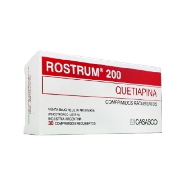 Casasco Rostrum 200 Mg Quetiapina x 30 Comp #1