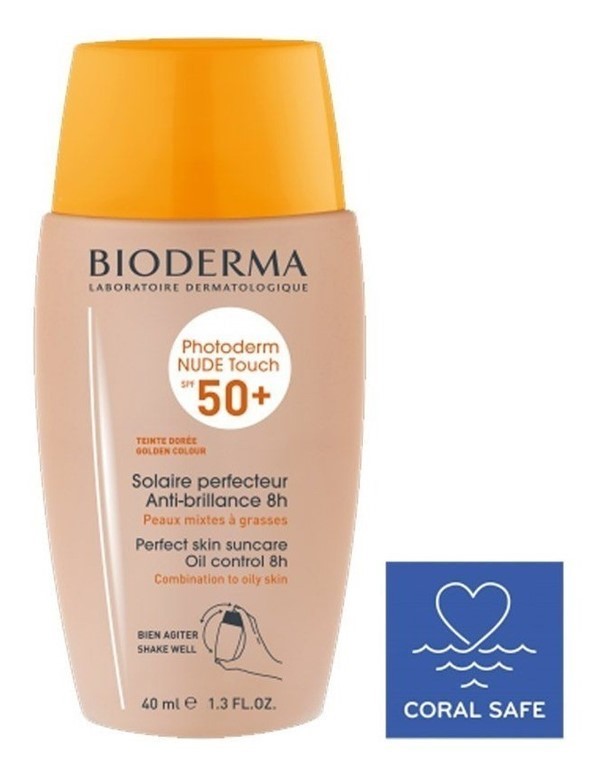 Bioderma Photoderm Nude Touch Spf 50+ Toque Ultra Seco Tinta Dorada 40 ml alt