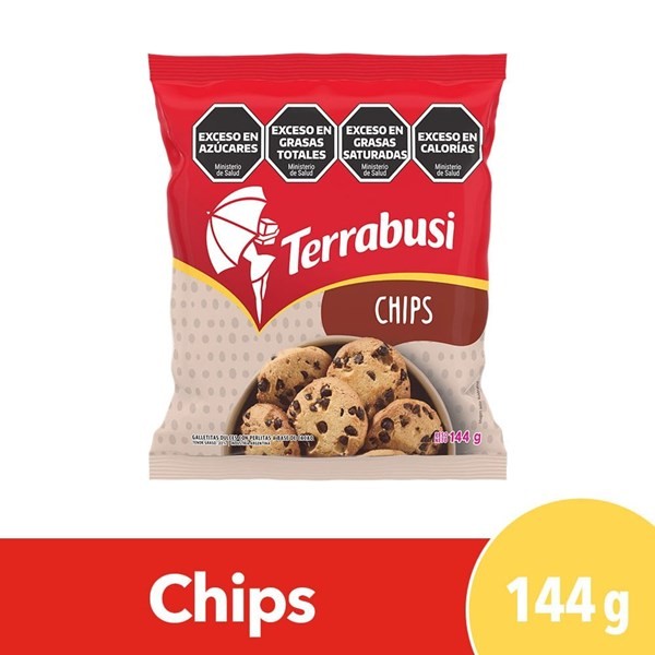 Galletitas Dulce Terrabusi Choco Chips 144 G.