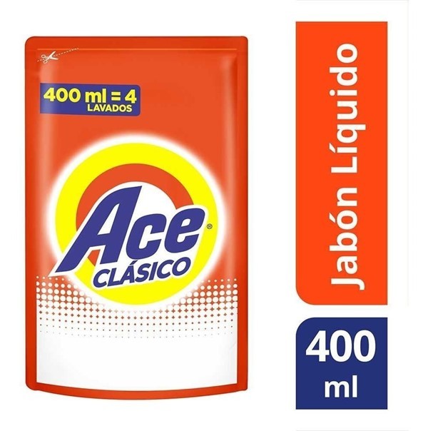 Ace Clásico Jabón Líquido Pouch x 400 ml