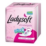 TOALLA FEMENINA LADYSOFT U/DELGADA SECA C/ALAS X8 #1