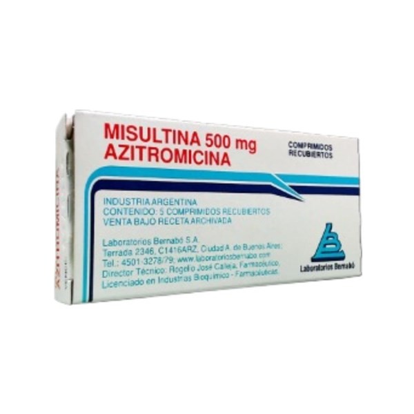 Laboratorio Bernabó Misultina Azitromicina 500 Mg x 5 Comp Recubiertos #1