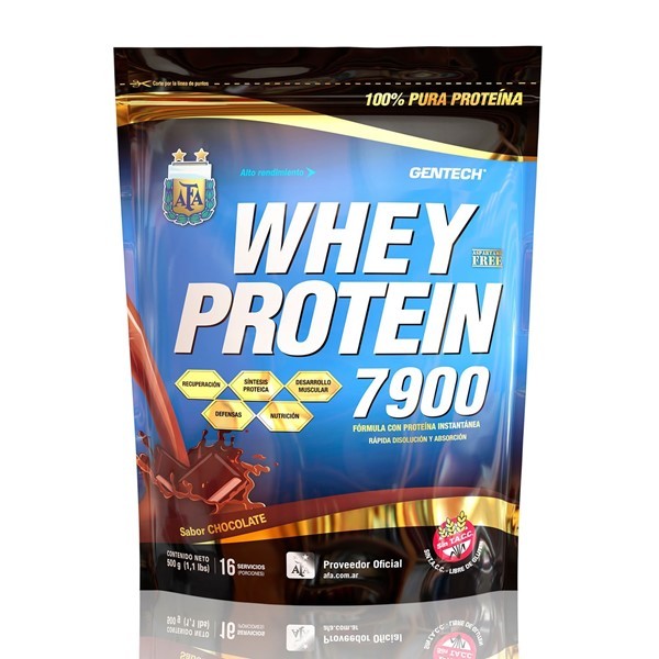 Gentech Proteina Whey Protein 7900 Afa Chocolate 500 gr #1