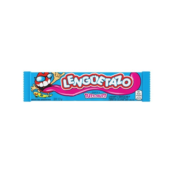 Caramelo Masticable Tutti Frutti Lengüetazo 13 g. #1