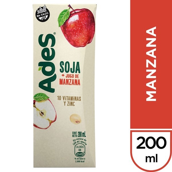Jugo Ades Soja Manzana 200 Ml #1 Jugo Ades Soja Manzana 200 Ml #1