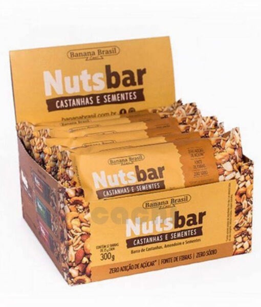Barra de Cereal Nutsbar Castañas Semillas 25gr | 12 unidades #1