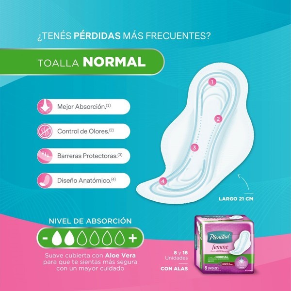 Toalla Normal Plenitud Femme (16U) alt