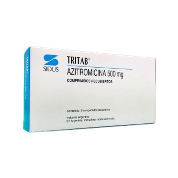 Sidus Tritab 500 Mg Azitromicina x 6 Comp Recubiertos #1