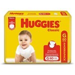 Huggies Pañales Classic g (60 Unidaes) #1