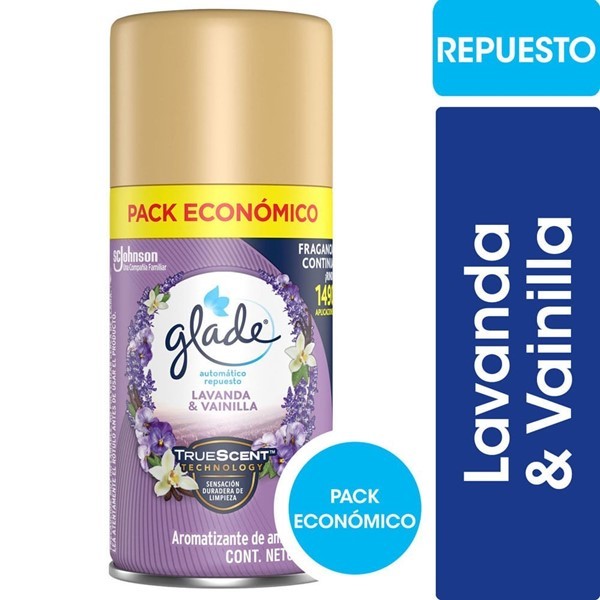 Aromatizante De Ambientes Automático Glade Lavanda Y Vainilla Repuesto 170ml #1