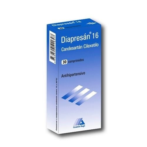 Diapresan 16 Mg | 30 Comprimidos | Candesartán #1