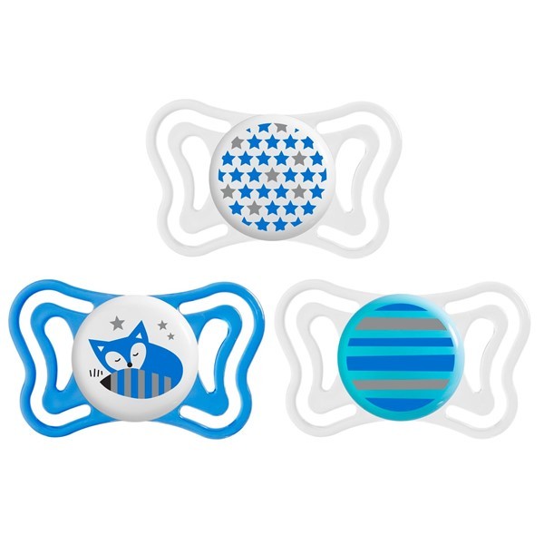 Chicco Chupete Physio Light Boy 6 a 16 meses 2 Unidades alt
