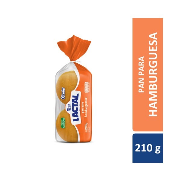 Pan Para Hamburguesa Lactal Bolsa x 4 uni #1