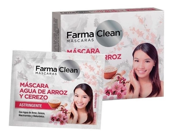 Farmaclean Agua de Arroz Y Cerezo Máscara Astringente 2U #1